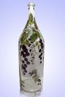Бутылка Четверть 3л, ручная роспись Черная Смородина