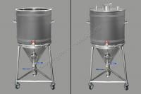 Цилиндроконический танк с рубашкой ХД/ЦКТ-60УР