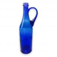 Бутылка Литр 1л, синяя с ручкой
