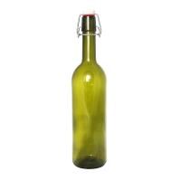 Бутылка Bordo Classic 0.75 л, оливковая с бугельной пробкой