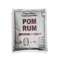 Спиртовые турбо дрожжи Rum, 73 г