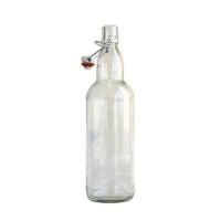 Бутылка Litva 1л, прозрачная с бугельной пробкой