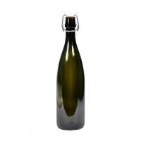 Бутылка Дарья 1л, оливковая с бугельной пробкой