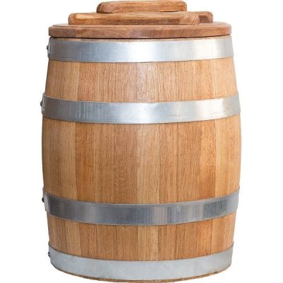 Кадушка дубовая ЛЕР с крышкой и гнетом 25л Кадушка дубовая ЛЕР с крышкой и гнетом 25л