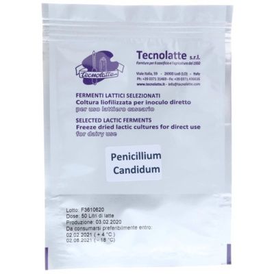 Плесень для сыров (Penicillium Candidum) на 50 литров (Tecnolatte)
