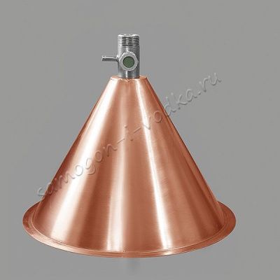 Медная конусная крышка "аламбик" для кубов серии D300 - Медная конусная крышка "аламбик" для кубов серии D300 -