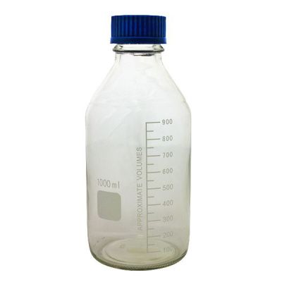 Банка с винтовой крышкой и градуировкой 1000мл (светлое стекло)