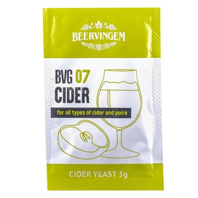 Дрожжи Beervingem для сидра Cider BVG-07, 5 г Дрожжи Beervingem для сидра Cider BVG-07, 5 г