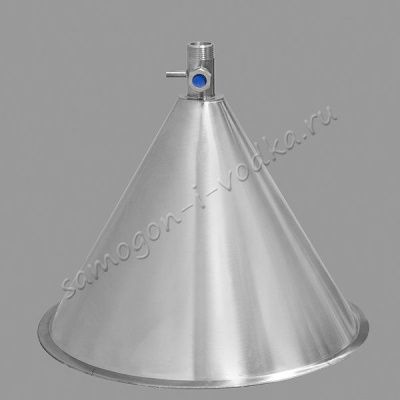Конусная крышка "аламбик" для кубов 37 литров (D360) - Конусная крышка "аламбик" для кубов 37 литров (D360) -