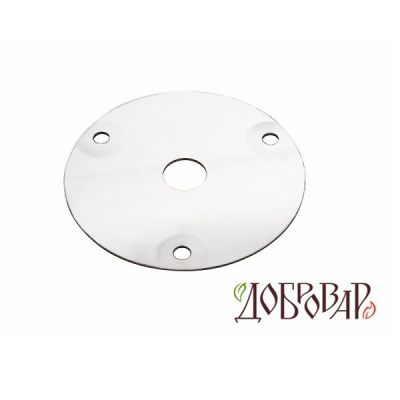 Крышка для горловины 8см на 3 шпильки, отверстие под резьбу ½" (21 мм)