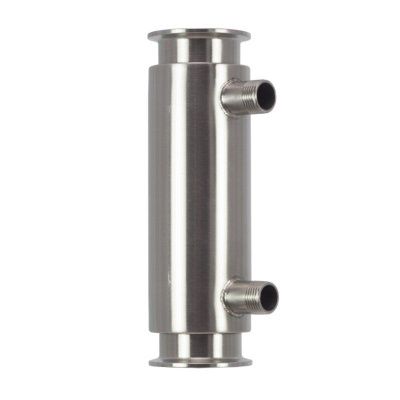 Кожухотрубный дефлегматор УП 200 мм (5 трубок), кламп 2", штуцеры резьба 1/2"