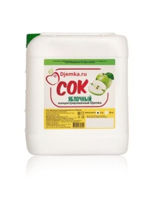 Сок яблочный концентрированный кисл. 2.5-2.8% (Джемка), 5 кг