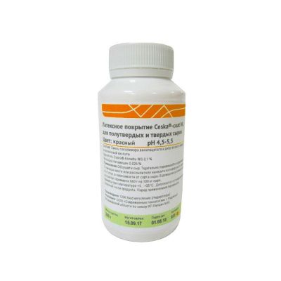 Латексное покрытие для полутвердых и твердых сыров CESKA®-COAT, красное 200 г Латексное покрытие для полутвердых и твердых сыров CESKA®-COAT, красное 200 г