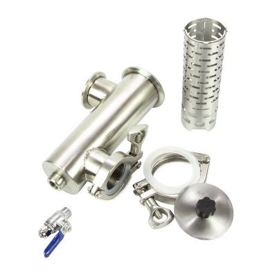 Джин-корзина с краном для слива, кламп 2"