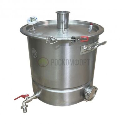 Перегонный куб с плоской крышкой 2" под ТЭН 25 л