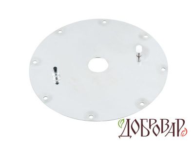 Крышка для горловины 25см на 8 шпилек, отверстие под резьбу 1¼" (42 мм)
