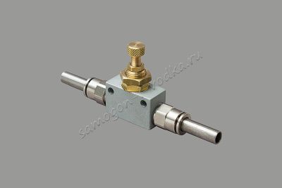 Узел регулировки отбора с помощью игольчатого клапана