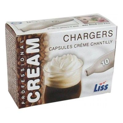 Баллончики для взбивателя сливок LISS (N2O), 10 шт. Баллончики для взбивателя сливок LISS (N2O), 10 шт.