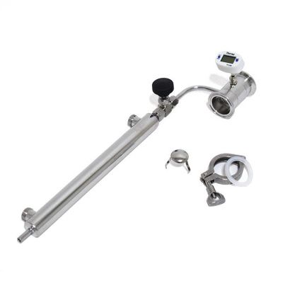 Узел отбора вертикальный с доохладителем и игольчатым краном, кламп 1.5"