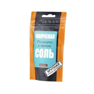 Соль копченая с розмарином и чесноком SPASSKIY, 90 г Соль копченая с розмарином и чесноком SPASSKIY, 90 г