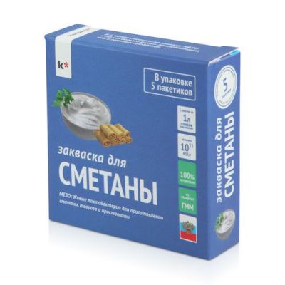 Закваска для сметаны МЕЗО упаковка 5*3 г