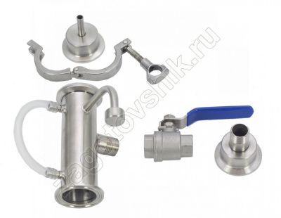 Узел отбора по жидкости и пару, кламп 1.5"