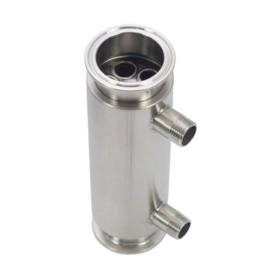 Кожухотрубный дефлегматор УП 200 мм (5 трубок), кламп 2", штуцеры резьба 1/2"