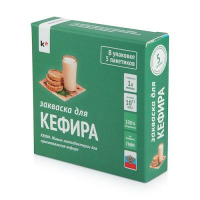 Закваска для кефира КЕФИ упаковка 5*3 г