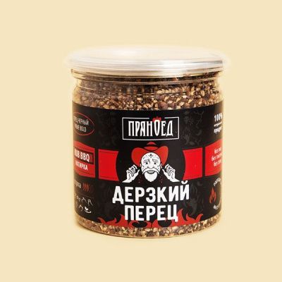 Смесь приправ ПРЯНОЕД "Дерзкий перец" (чёрный перец PRIME BOLD, натирка), банка 130г Смесь приправ ПРЯНОЕД "Дерзкий перец" (чёрный перец PRIME BOLD, натирка), банка 130г