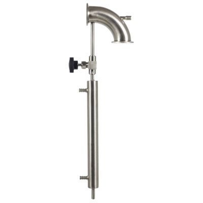 Узел отбора 90 гр. с доохладителем и игольчатым краном, кламп 2"