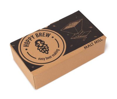 Двухвальцовая мельница для солода с бункером Hoppy Brew