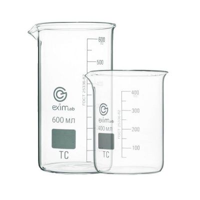 Стакан высокий с делениями и носиком 800 мл (В-1-800)