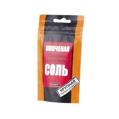 Соль копченая с паприкой и смесью перцев SPASSKIY, 90 г Соль копченая с паприкой и смесью перцев SPASSKIY, 90 г