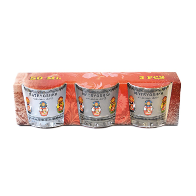 Стопки "Матрешка", набор 3 шт.