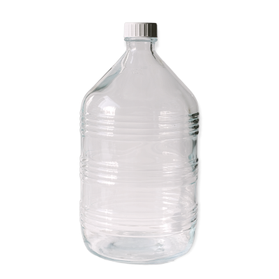Бутыль Рифленая прозрачная 15л с крышкой