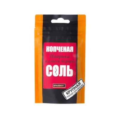 Соль копченая с паприкой и смесью перцев SPASSKIY, 90 г Соль копченая с паприкой и смесью перцев SPASSKIY, 90 г
