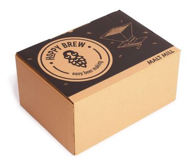 Трехвальцовая мельница для солода с бункером Hoppy Brew