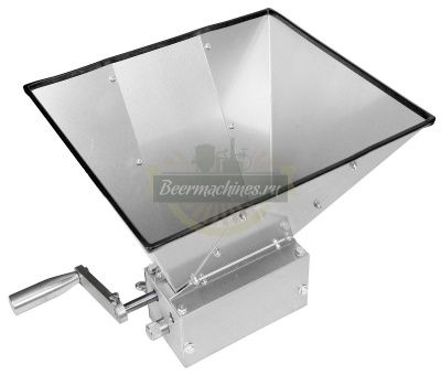 Трехвальцовая мельница для солода с бункером