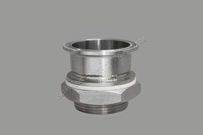 Переходник Кламп 2.0" (DN50) - ЗК (вкручивание в крышку куба)