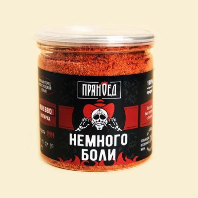 Смесь приправ ПРЯНОЕД "Немного боли" (перец Чили с розовой солью, гриль-пудра), банка 130г Смесь приправ ПРЯНОЕД "Немного боли" (перец Чили с розовой солью, гриль-пудра), банка 130г