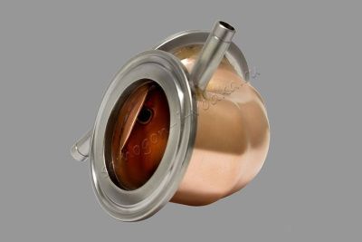 Полуотвод медный на 90 градусов со штуцерами