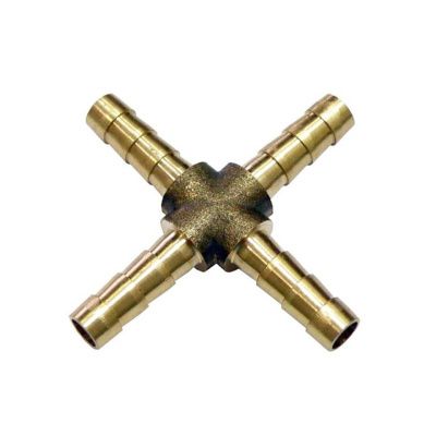 Адаптер латунный Х-образный 8 мм