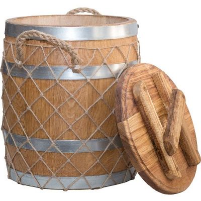 Кадушка дубовая ЛЕР с крышкой и гнетом 10л Кадушка дубовая ЛЕР с крышкой и гнетом 10л