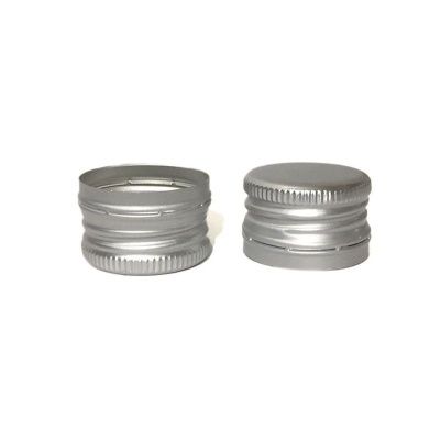 Колпачок алюминиевый с резьбой на винтовое горло 28/18 серый Колпачок алюминиевый с резьбой на винтовое горло 28/18 серый