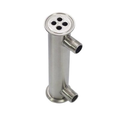 Кожухотрубный дефлегматор 200 мм, кламп 1.5", штуцеры резьба 1/2"