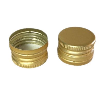 Колпачок алюминиевый с резьбой на винтовое горло 28/18 золотой Колпачок алюминиевый с резьбой на винтовое горло 28/18 золотой