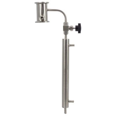 Узел отбора вертикальный с доохладителем и игольчатым краном, кламп 1.5", штуцера 8.5 мм