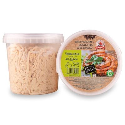 Черева свиная 40-42мм, 91.4м (кат. А) Черева свиная 40-42мм, 91.4м (кат. А)